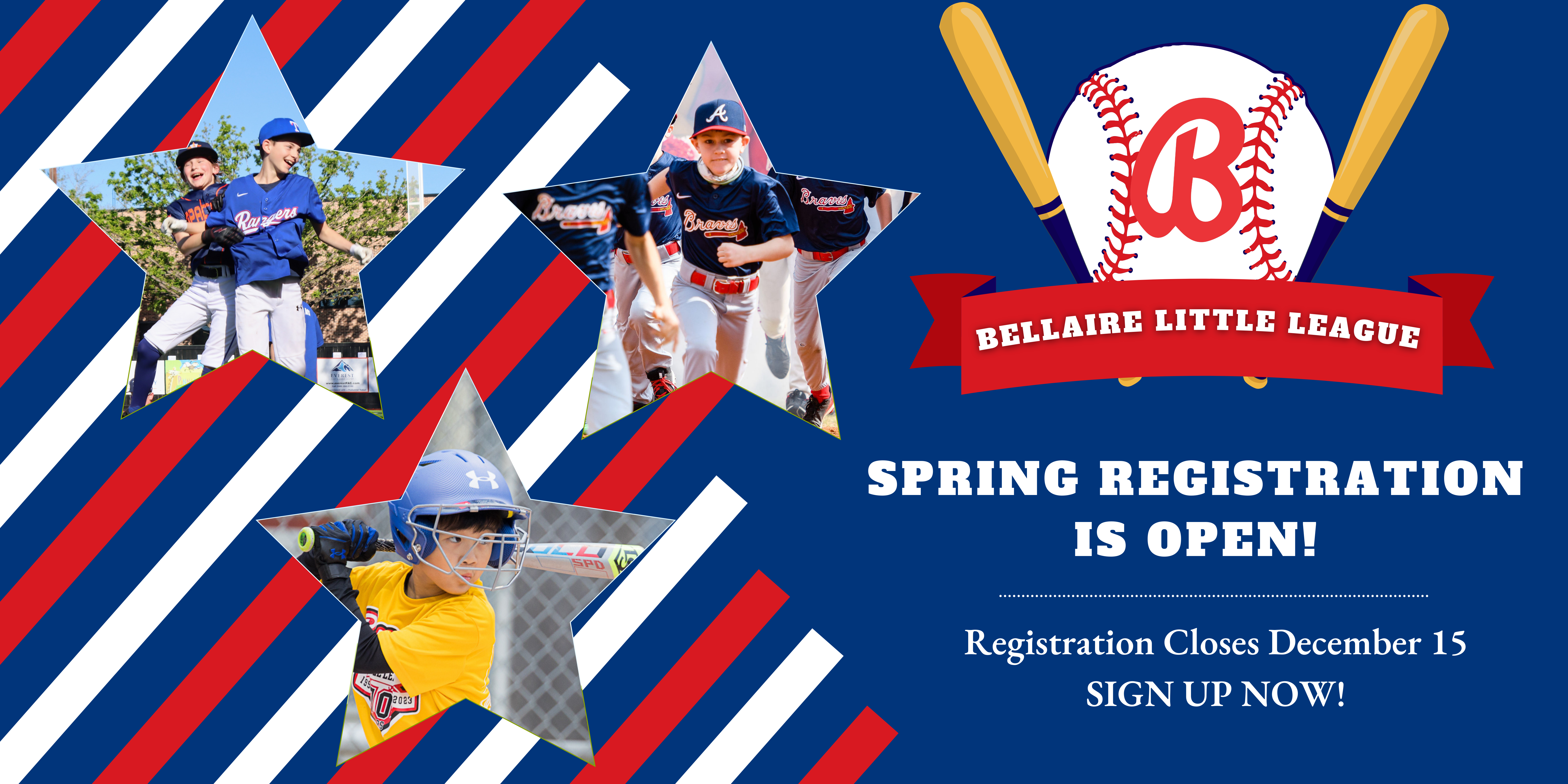 Little League Registration is open through December 15 2023